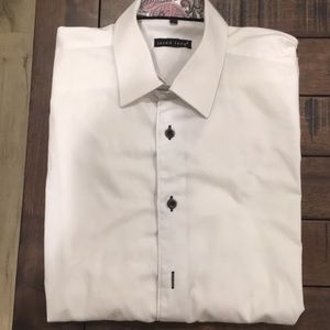White Jared Lang Men’s Long Sleeve Button up